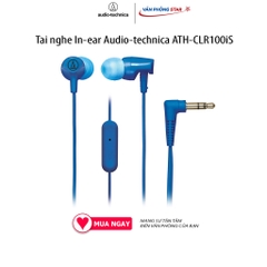 Tai nghe In-ear Audio-technica ATH-CLR100iS. Kết nối 3.5 mm âm thanh sống động dây silicon chống rối