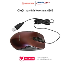 Chuột máy tính gaming Newmen M266, độ phân giải 1000DPI cảm biến optical, kết nối USB 2.0 chính hãng giá rẻ