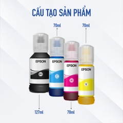 Mực in Epson 008 Chính hãng Dùng Cho Máy L6460, L6490, L6570, L6580, L15150, L15160 Màu In Sắc Nét