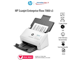 Máy quét HP Enterprise Flow 7000 S3, Tốc độ 75 ppm/150 ipm. Scan hai mặt