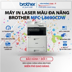 Máy in laser màu BROTHER MFC-L8690CDW. In đảo mặt đa chức năng IN -  COPY - SCAN - FAX - WIFI