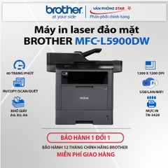 Máy in laser đen trắng Brother MFC-L5900DW (Print / Scan / Copy / Fax PC / In mạng) CHÍNH HÃNG BROTHER MỚI 100%