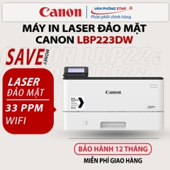 Máy in Laser CANON LBP 223DW (NK) Máy in đảo mặt A4 không dây WIFI tốc độ cao. Bảo hành 12 tháng