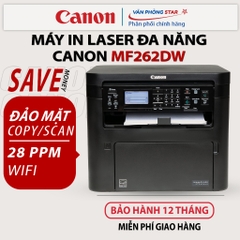 Máy in Laser đa chức năng CANON MF262DW. Máy in A4 không dây WIFI, máy scan, máy photo trong một. Bảo hàng 12 tháng