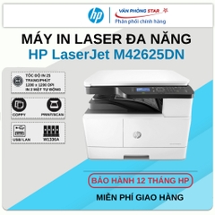 Máy In Laser A3 Trắng Đen HP M42623DN Đa Năng - In Đảo Mặt Tự Động Kết Nối Mạng LAN Cho Doanh Nghiệp