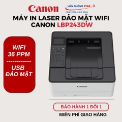 Máy in laser đen trắng Canon LBP 243DW đơn năng (USB, Lan, Wifi, Duplex) Mới 100%.Bảo hành 24 tháng