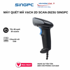 Máy quét mã vạch 2D cầm tay có dây Scan-2623U SingPC kết nối USB, tốc độ 30 scan/s Bảo hành 12 tháng