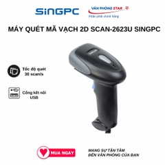 Máy quét mã vạch 2D cầm tay có dây Scan-2623U SingPC kết nối USB, tốc độ 30 scan/s Bảo hành 12 tháng
