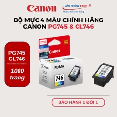 Bộ mực in Canon PG 745 & Cl 746 chính hãng dùng cho máy Canon Pixma iP2870/ iP2872/ MG2570/ TR4570S