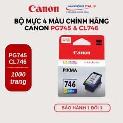 Bộ mực in Canon PG 745 & Cl 746 chính hãng dùng cho máy Canon Pixma iP2870/ iP2872/ MG2570/ TR4570S