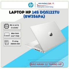 Laptop HP 14s dq5122TU 8W356PA (i3 1215U/ 8GB/ 256GB SSD/Intel UHD Graphics/14 inch FHD/Win11/ Silver)