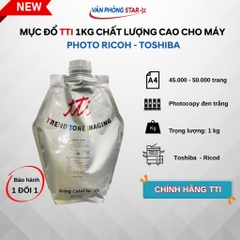 Túi mực đổ 1kg đa năng TTI dùng cho dòng máy photocopy Ricoh Toshiba . Mực photo Ricoh chất lượng