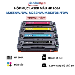 Hộp Mực Laser Màu HP 206A (Tương Thích) – Dùng Cho HP M255/M282/M283 – In Rõ Nét, Tiết Kiệm