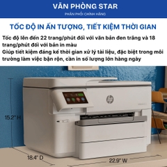 Máy In Phun Màu Đa Năng HP OfficeJet Pro 9730 – In màu A3, Scan Copy Fax, WiFi, LAN, In Đảo Mặt