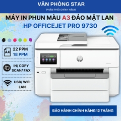 Máy In Phun Màu Đa Năng HP OfficeJet Pro 9730 – In màu A3, Scan Copy Fax, WiFi, LAN, In Đảo Mặt