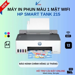 Máy in phun màu HP Smart Tank 210/ 215 WIFI. Máy in màu chính hãng HP - Bảo hành 12 tháng
