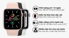 Apple Watch SE 40mm (GPS) Viền Nhôm - Dây Cao Su | Chính Hãng VN/A