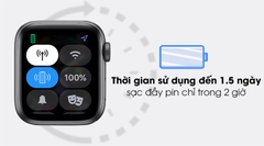 Apple Watch SE 40mm (4G) Viền Nhôm - Dây Cao Su