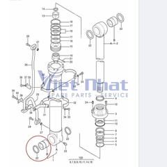 Bạc chân cần xylanh BOOM ZX670-3