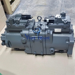 Bơm tổng H7V140DTP Kobelco SK330-10 – góc nhìn bên phải hiển thị cụm servo