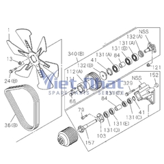 Cánh Quạt ZX470-5G, ZX450-1, Động Cơ 6WG1 | LH 0911018268