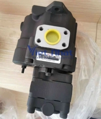 Cận cảnh tem nhôm bơm thủy lực Nachi PVD-1B-28 xuất xứ Nhật Bản