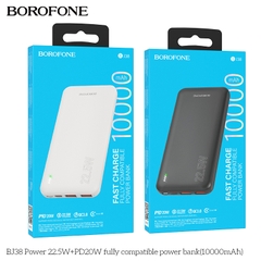 Pin sạc nhanh 22.5W Borofone BJ38 10.000mAh dự phòng chính hãng [BH 1 NĂM]