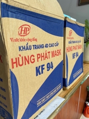 Bịch 10 khẩu trang Hàn Quốc 4D Hùng Phát  4 lớp kháng khuẩn KF94- màu trắng [BH: NONE]