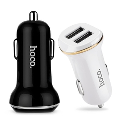 Cóc sạc nhanh xe hơi Hoco Z1 cho ô tô 2 cổng usb chính hãng [BH 1 năm]