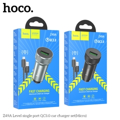 CÓC SẠC XE HƠI Ô TÔ HOCO Z49A 2 CỔNG USB CHÍNH HÃNG [BH 1 NĂM]