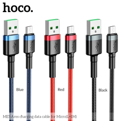 Cáp sạc nhanh 3A micro HOCO ME5 1M samsung dây dù chính hãng [BH 1 năm]