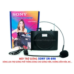 Loa trợ giảng SONY kèm micro trợ giảng SN-898 có bluetooth/FM/MP3/USB máy loại 1 [BH 3 Tháng]