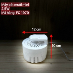 Máy quạt đuổi bắt ruồi muỗi mini 2.5w FC-1979 [BH 1 tuần]