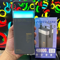 Pin sạc nhanh 22.5w Remax RPP-596 40.000mAh có đèn nhiều màu sắc dự phòng QC3.0+ PD chính hãng [BH: 1 năm]