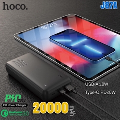 Pin sạc nhanh 20w HOCO J87A 20.000mAh QC3.0 PD sạc dự phòng chính hãng [BH 1 năm]