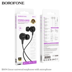 Tai nghe có dây 3.5 BOROFONE BM94 có microphone jack 3.5mm chính hãng [ BH 1 NĂM]