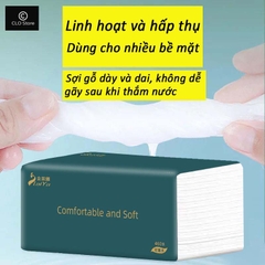 1 gói khăn giấy rút 5 lớp, 92 tờ LY tiện lợi  [BH: None]