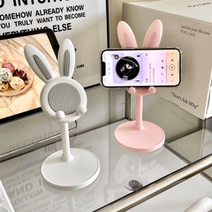 Giá đỡ điện thoại hình tai thỏ TRÒN dễ cưng, có thể điều chỉnh độ cao [BH: NONE]