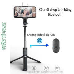 Giá đỡ Gậy chụp hình Q07 hộp xanh loại 1 tự sướng kiêm gậy 3 Chân có remote bluetooth (giống mẫu K07) (2 in 1)- pin remote nếu có bao TEST không bảo hành [BH: 1 tuần]