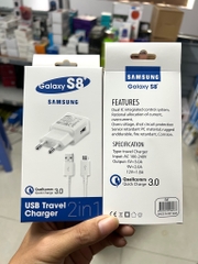 Bộ sạc nhanh Samsung S6/S7/S8 zin G2 G4 chui micro hộp trắng 18w EP-TA200 cóc 1 cổng usb khắc chìm [BH 1 năm]