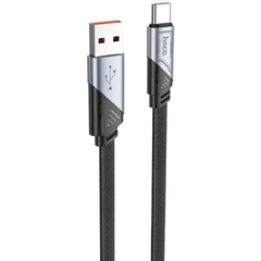 Cáp sạc nhanh 5A HOCO U119 usb ra Type-C dây dù dẹp chính hãng [BH 1 năm]