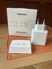 Bộ sạc nhanh 45w Samsung type c -45W ADAPTER- rẻ (Cóc R37 45w kèm cáp 2 đầu type c) [BH: 3 Tháng]