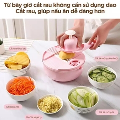 Bộ dụng cụ lúa mạch bào sợi củ quả 9in1 đa năng