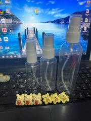 Bộ 3 chai nhựa có 100ml-50ml-30ml chiết nước hoa, nước rửa tay dạng xịt [BH: NONE]
