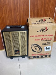 Loa kéo AT-T9 300W bass 20cm kèm 2 micro không dây hát karaoke di động [BH 6 tháng]