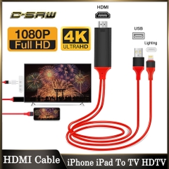 Cáp chuyển HDMI Lighting to HDTV Cable kết nối Tivi cho iPhone iPad loại 1 FUll HD 1080 dài 2M [BH 3 tháng]