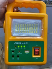 Đèn năng lượng mặt trời 6500K 3in1, có đèn pin CHUAN801 KIÊM PIN SẠC DỰ PHÒNG [BH: 3 tháng] / pktn sale
