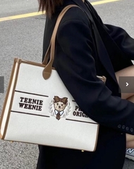 Túi xách thêu hình Gấu Teenie Weenie dễ thương [BH: None]
