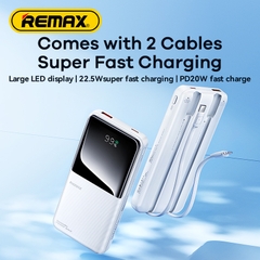 Pin sạc nhanh 22.5w REMAX RPP-679 10.000mAh dự phòng PD QC3.0 kèm cáp liền pin chính hãng [BH 1 năm]