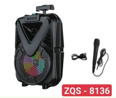 Loa Bluetooth Karaoke ZQS- 8136/8133 kèm micro có dây [BH 6 tháng]